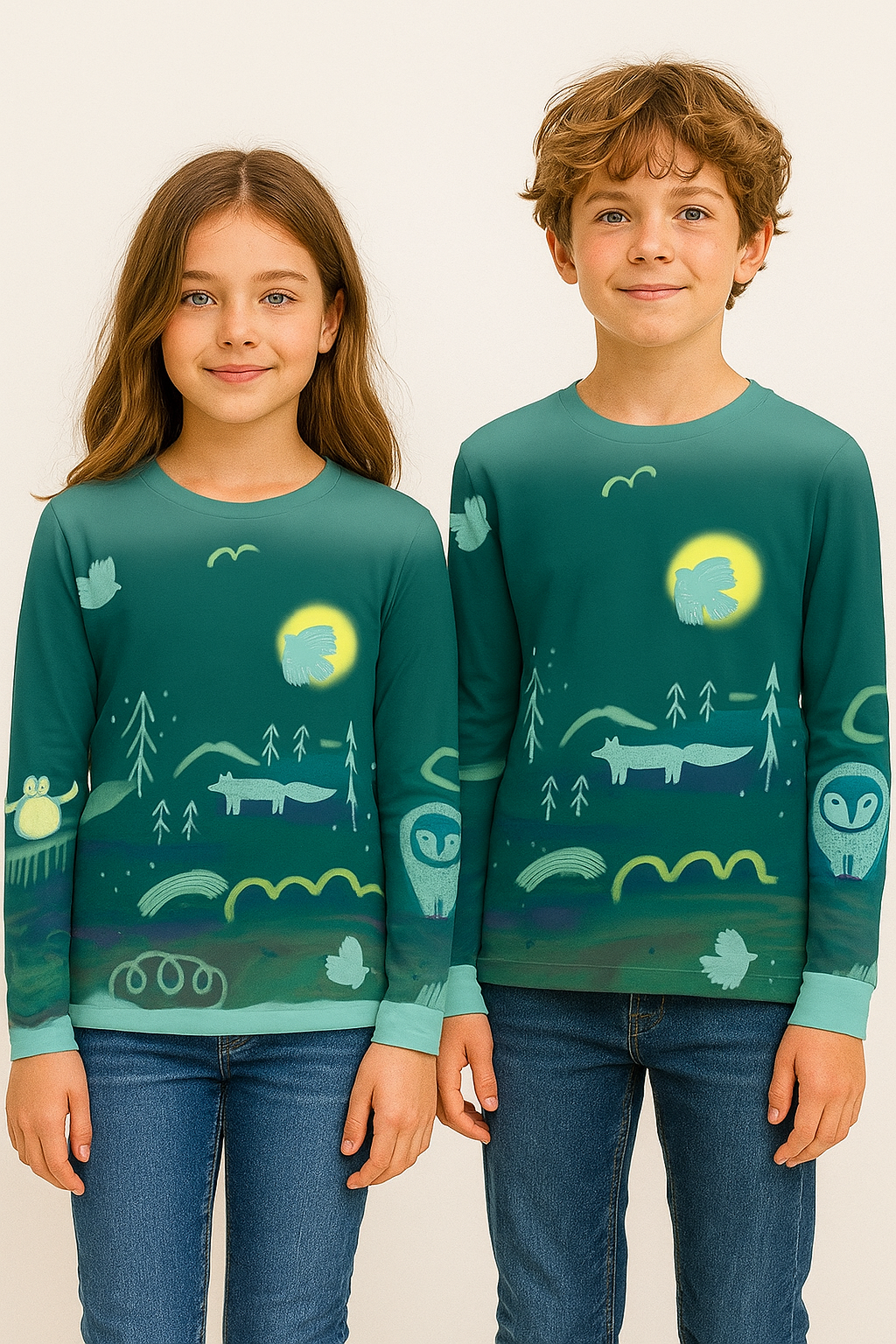 Dětské hřejivé funkční triko - zelené