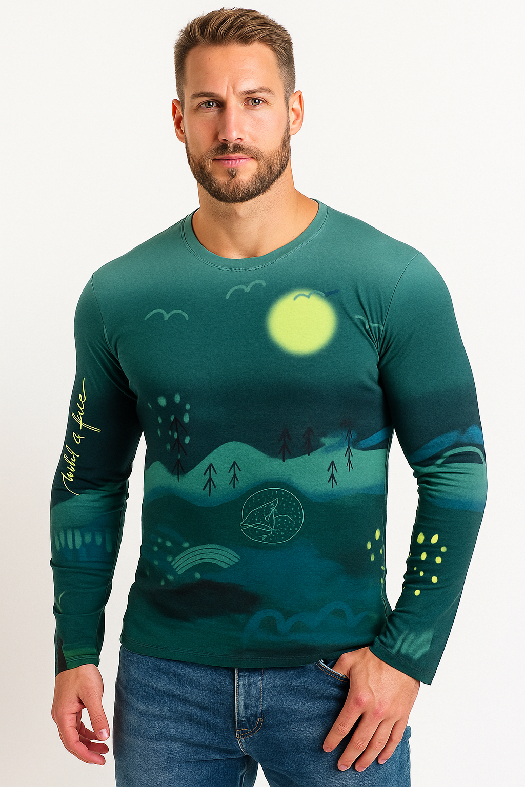 Hřejivé funkční triko - zelené