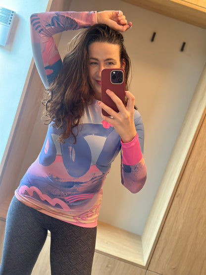 Hřejivé funkční triko - růžové