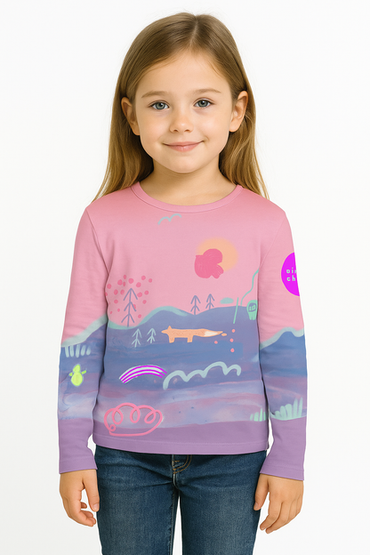 Dětské hřejivé funkční triko - růžové