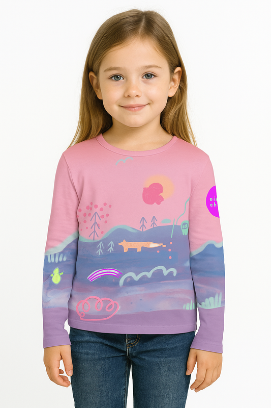 Dětské hřejivé funkční triko - růžové