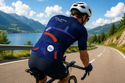 P50 x SWAM x Pihacheck: Pánský cyklistický dres SKINSAFE - krátký rukáv
