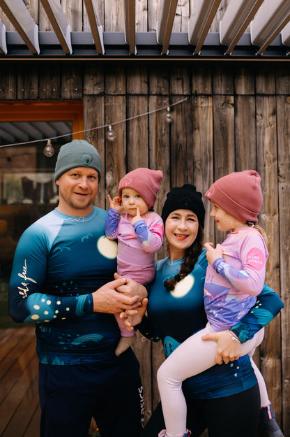 Dětské funkční triko zimní, UPF 1000 - růžové