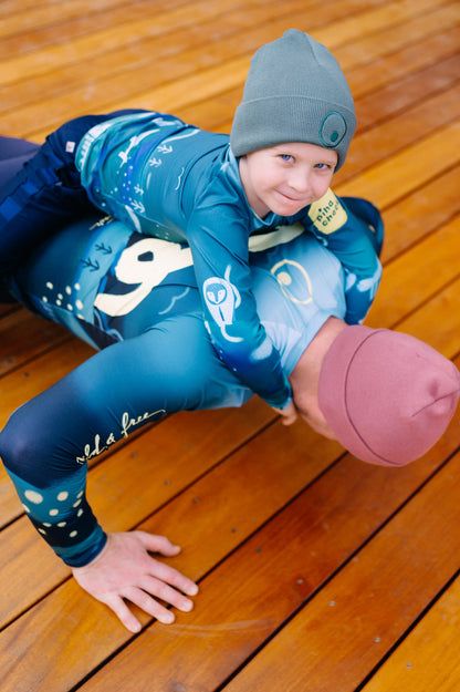 Dětské funkční triko zimní, UPF 1000 - zelené