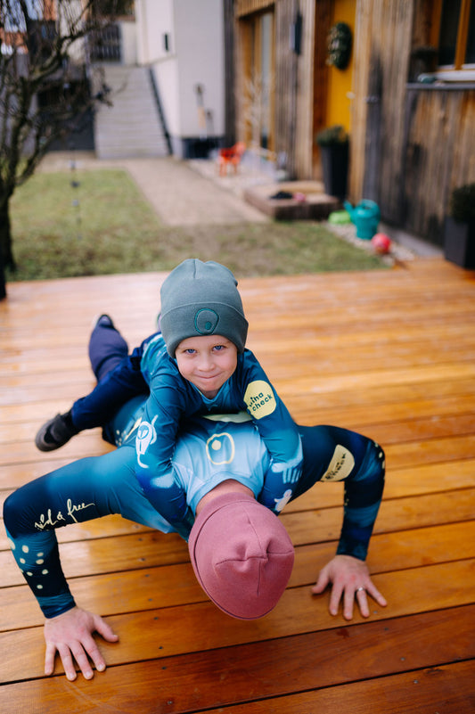 Dětské funkční triko zimní, UPF 1000 - zelené