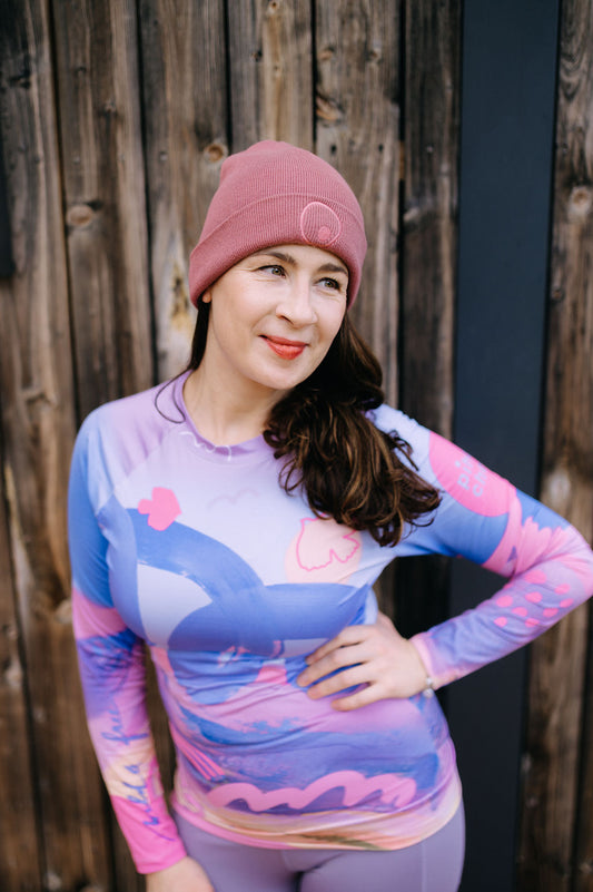 Funkční triko zimní, UPF 1000 - růžové